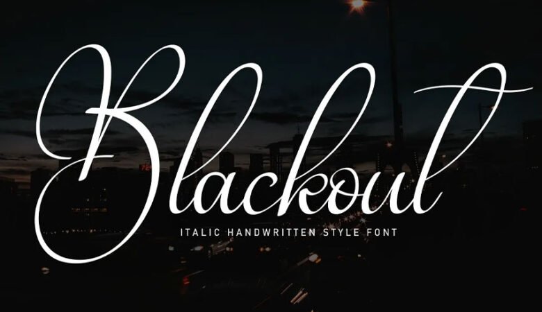 Blackout Script Font