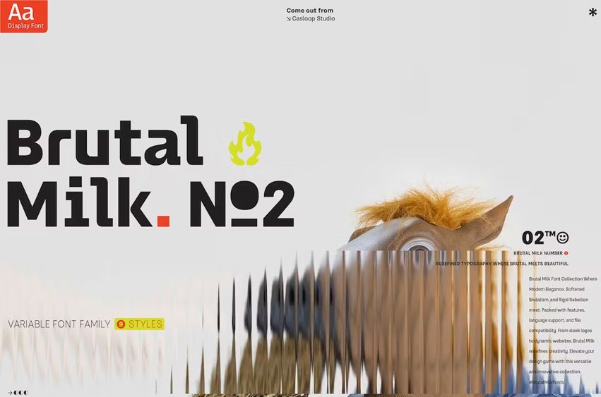 Brutal Milk No 2 Font