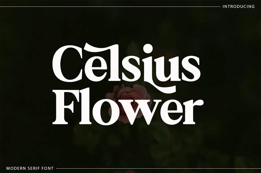 Celsius Flower Font