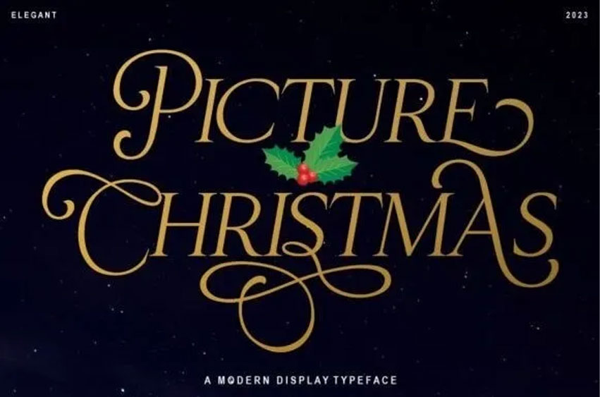 Christmas Picture Font