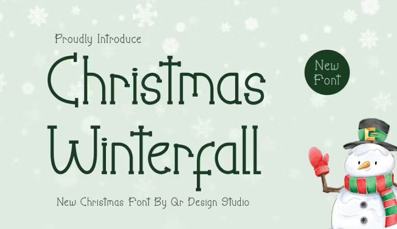 Christmas Winterfall Font