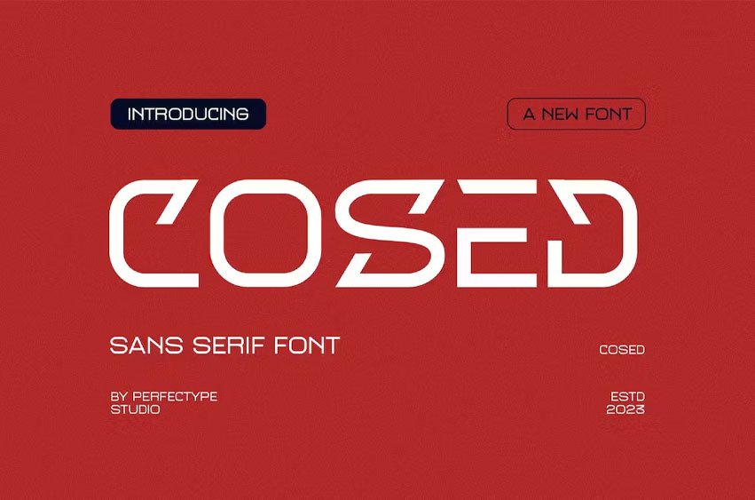 Cosed Font