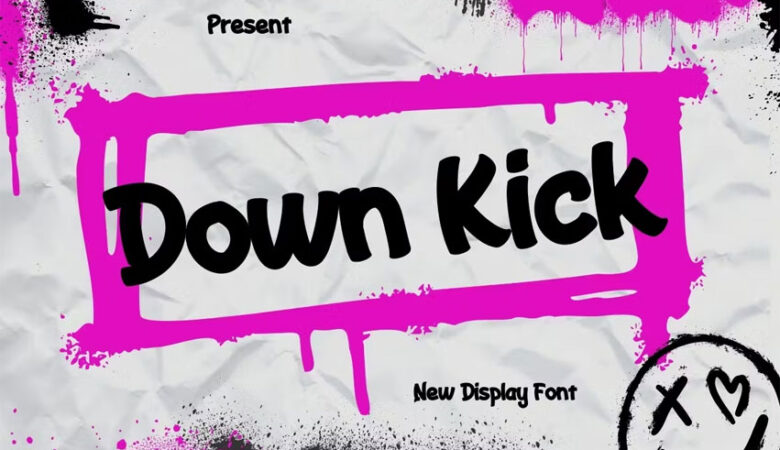 Down Kick Font