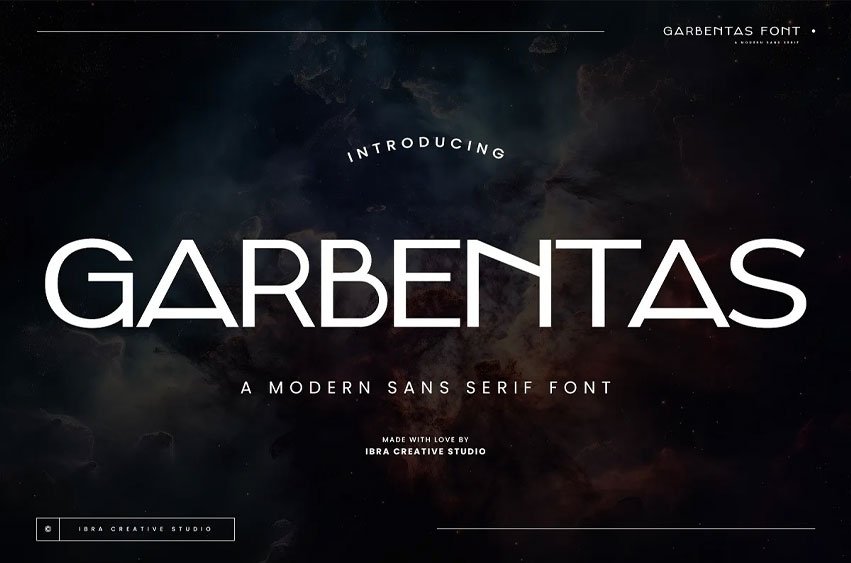 Garbentas Font