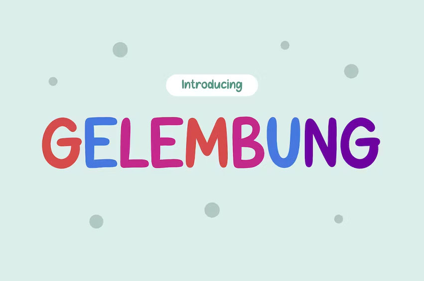 Gelembung Font