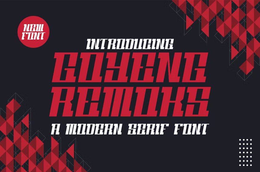 Goyeng Remoks Font