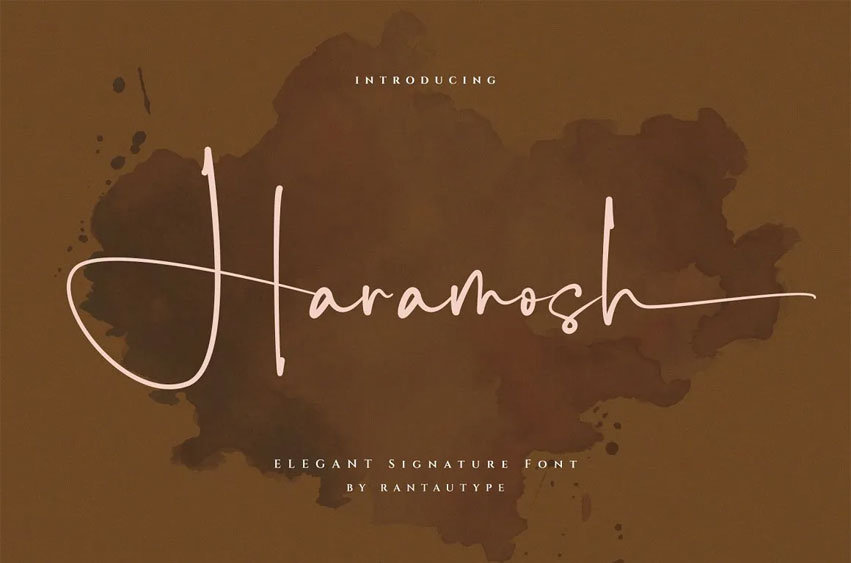 Haramosh Font - FreeDaFonts