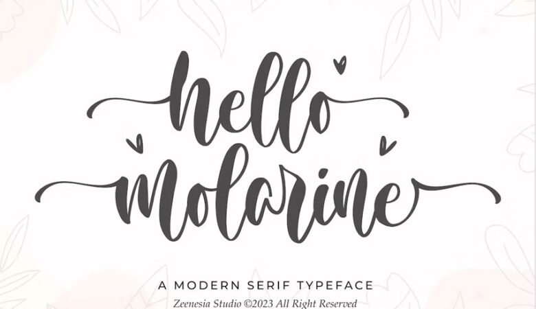 Hello Molarine Font