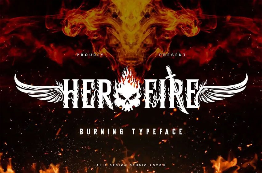 Hero Fire Font