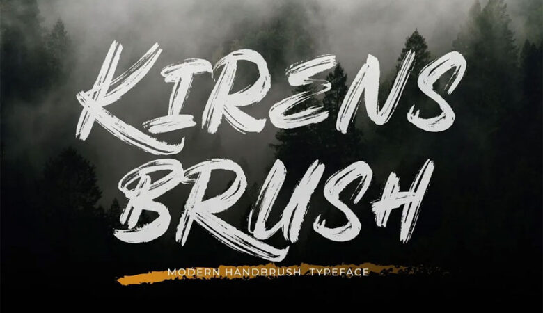 Kirens Brush Font