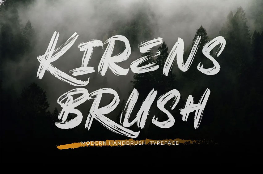 Kirens Brush Font