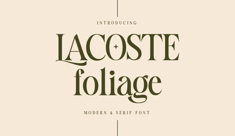 Lacoste Foliage Font