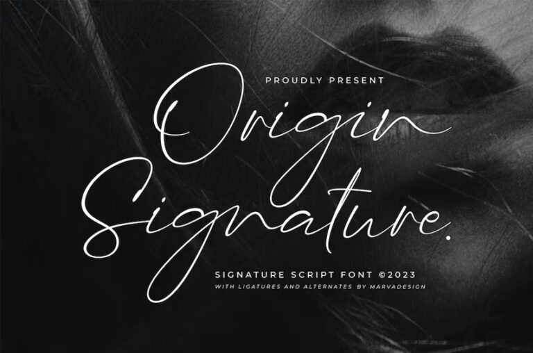 Origin Signature Font - FreeDaFonts