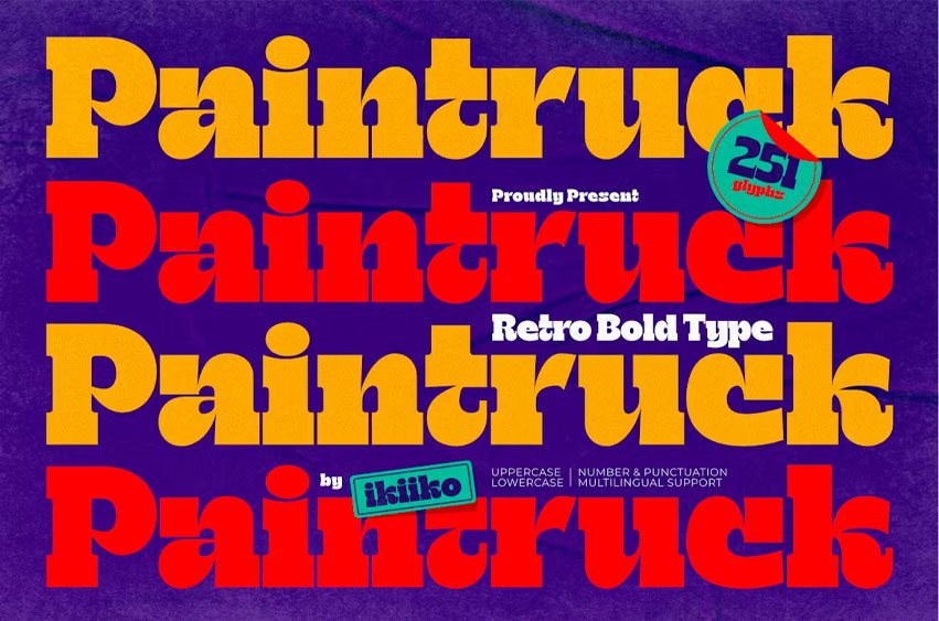 Paintruck Font