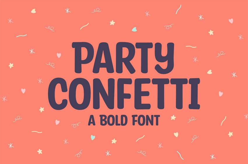 Party Confetti Font