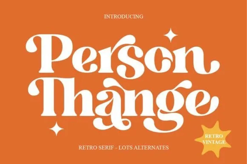 Person Thange Font