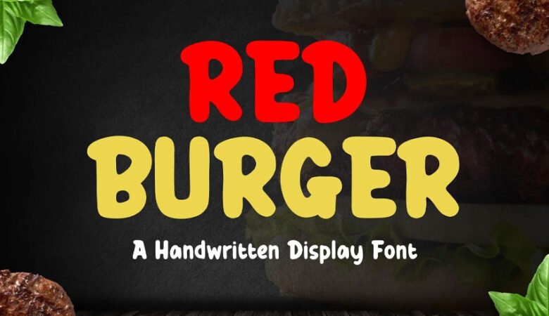Red Burger Font