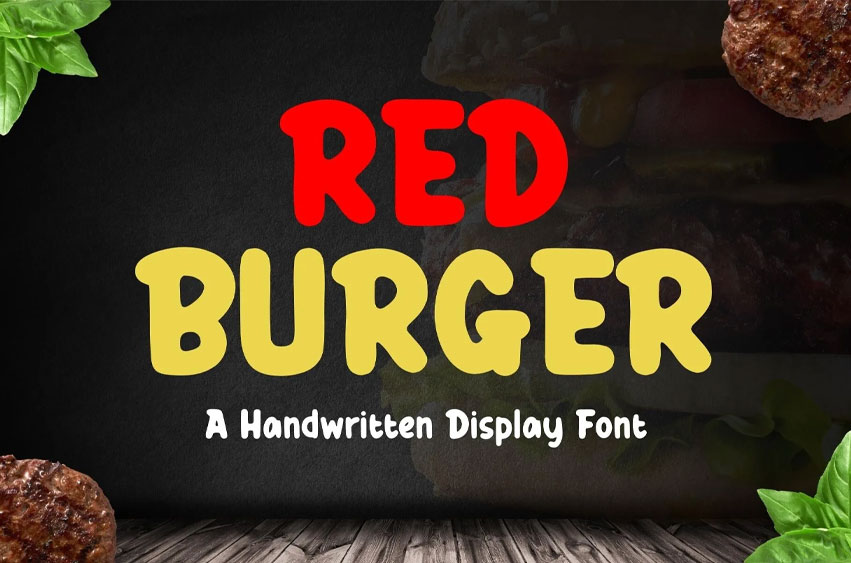 Red Burger Font