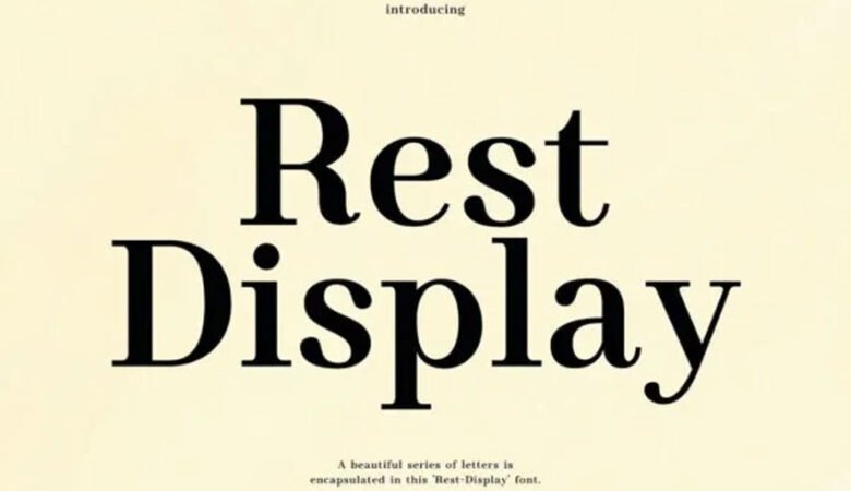 Rest Display Font