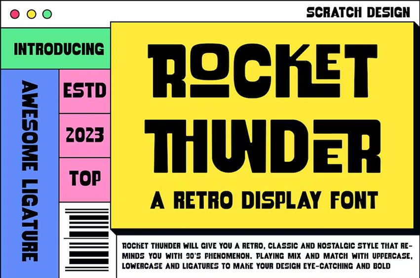Rocket Thunder Font