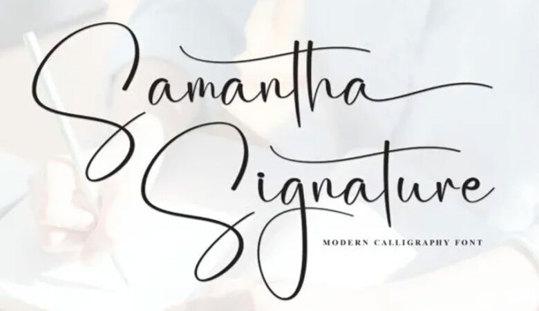 Samantha Signature Font