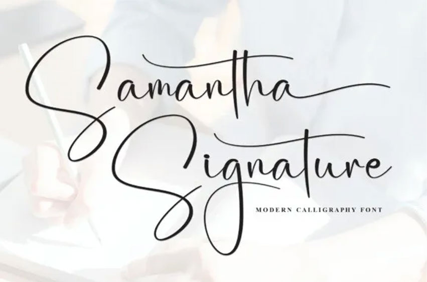 Samantha Signature Font