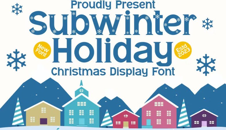 Subwinter Holiday Font
