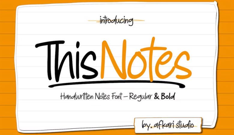 This Notes Font