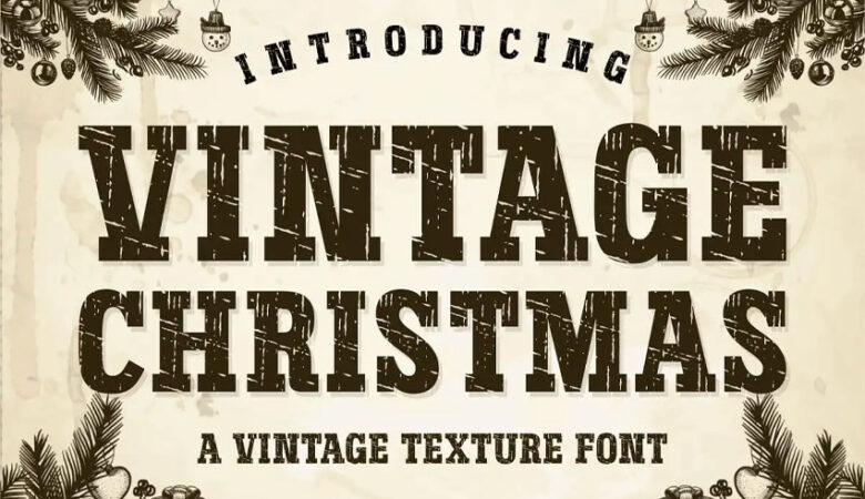 Vintage Christmas Font