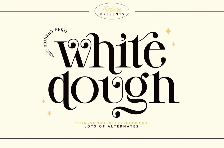White Dough Font