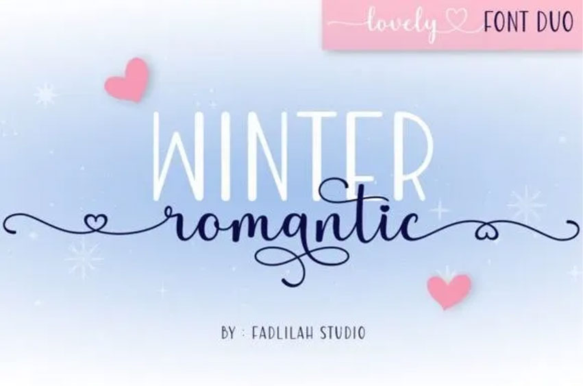 Winter Romantic Font