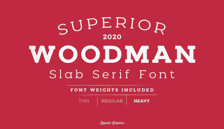 Woodman Font