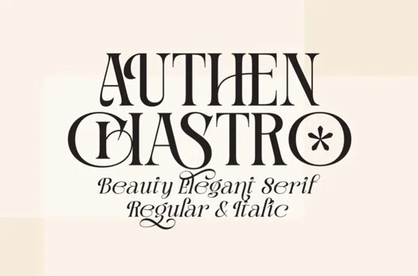 Authen Chastro Font