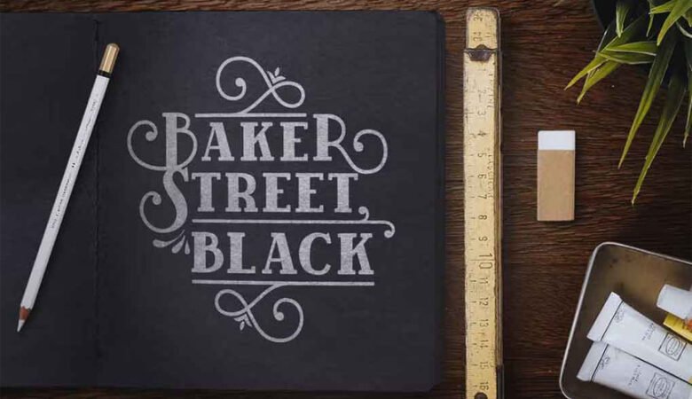 BakerStreet Black Font