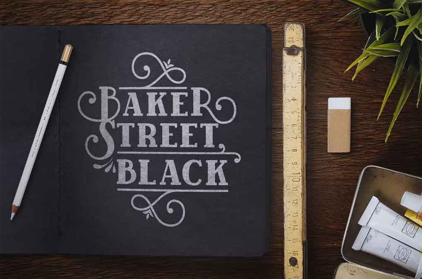 BakerStreet Black Font