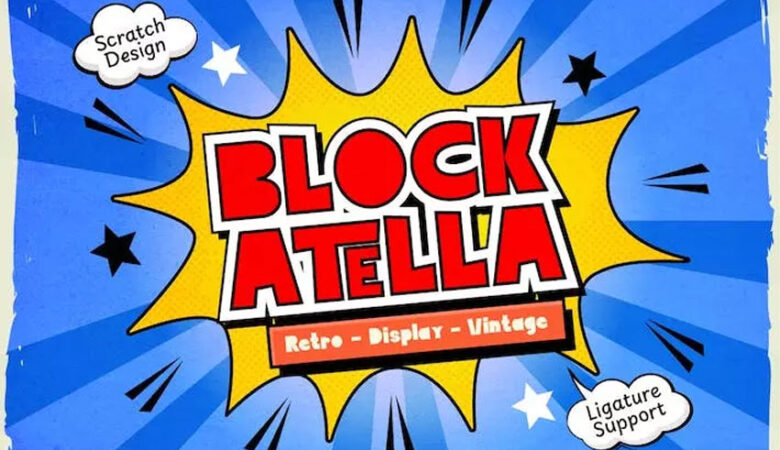 Block Atella Font