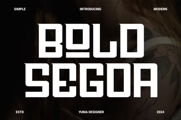 Bold Segoa Font - FreeDaFonts