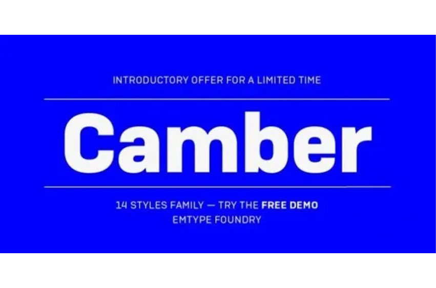 Camber Font