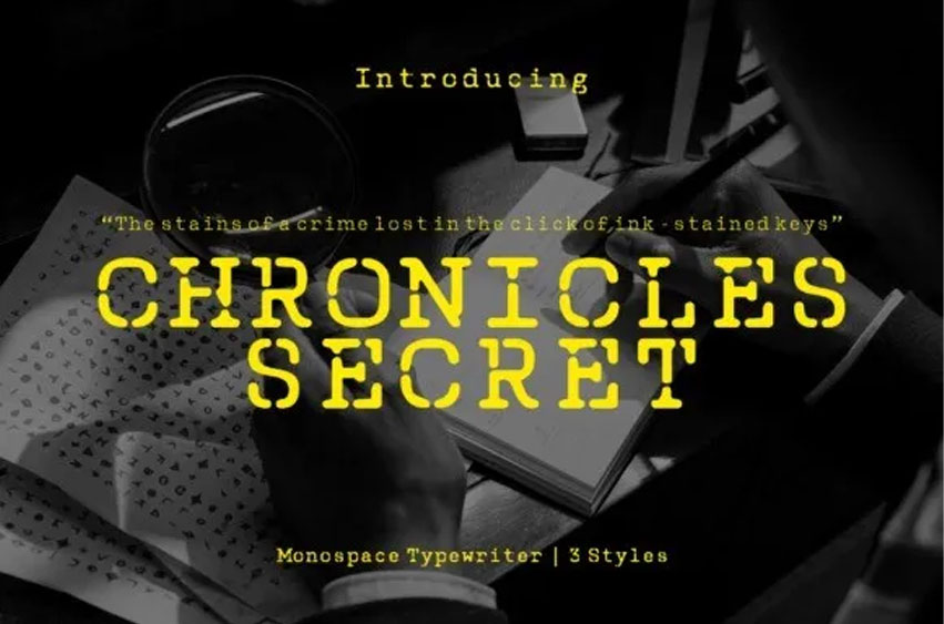 Chronicles Secret Font