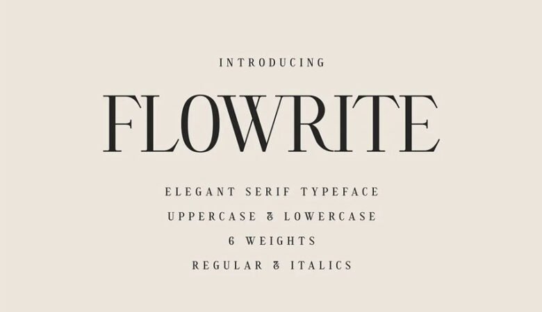 Flowrite Font