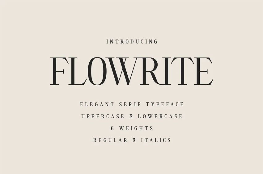 Flowrite Font