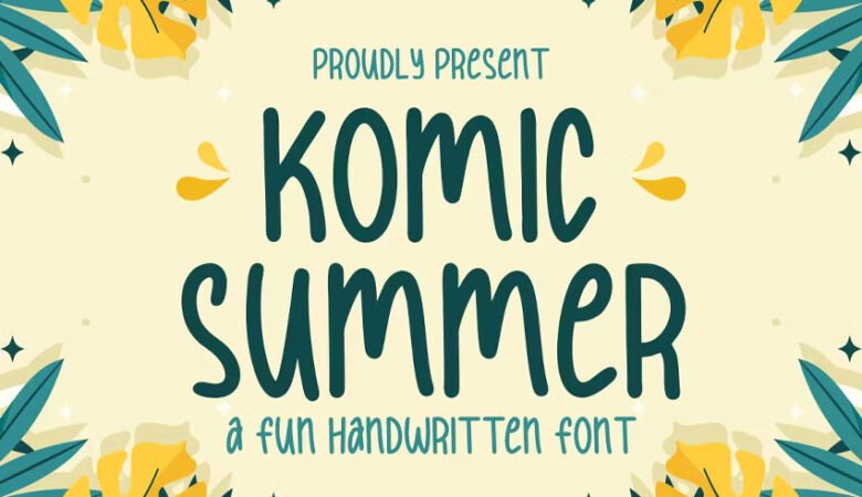Komic Summer Font