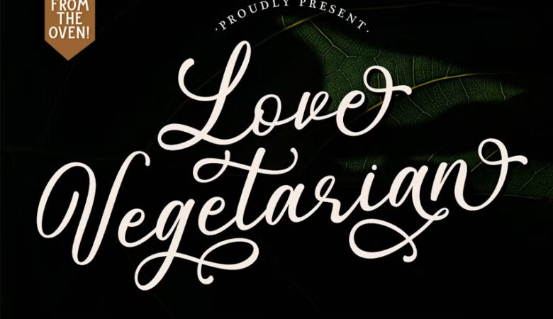 Love Vegetarian Font