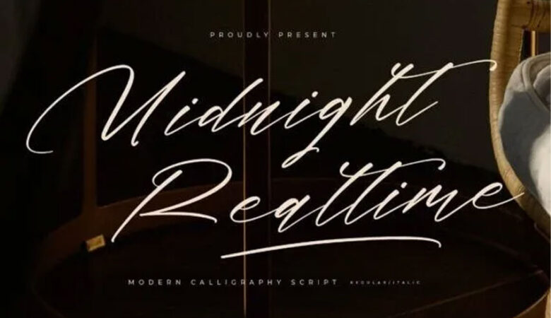 Midnight Realtime Font