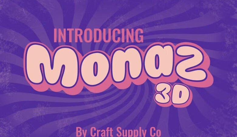 Monaz 3D Font