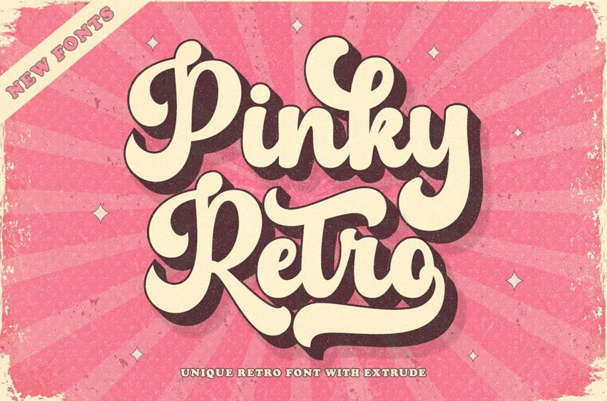 Pinky Retro Font