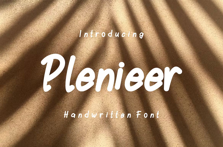 Plenieer Font