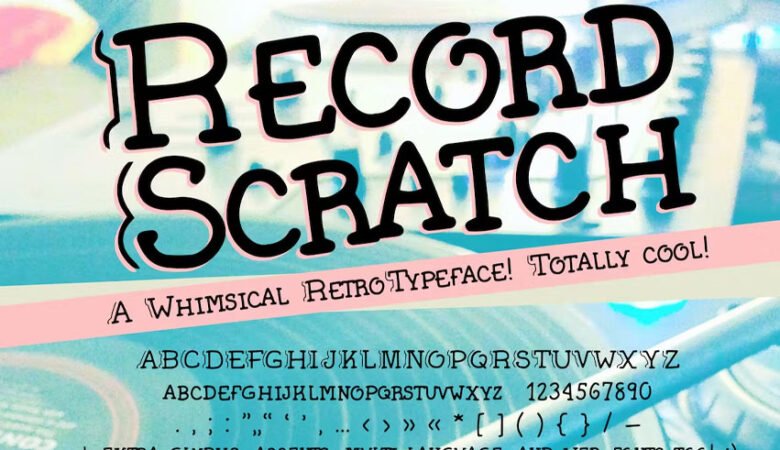 Record Scratch Font