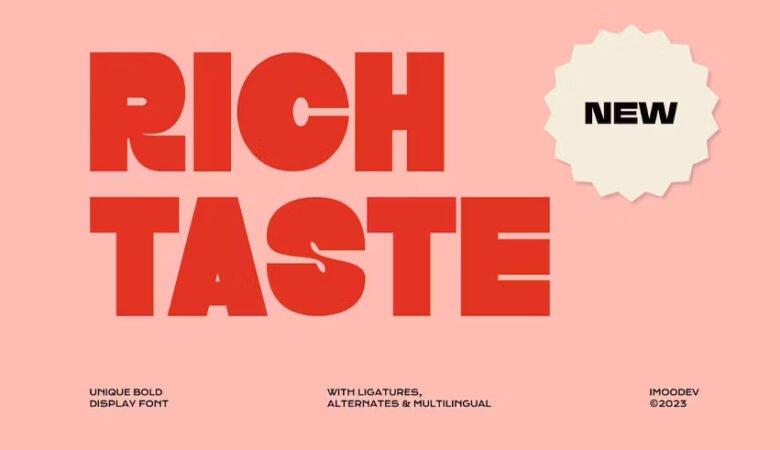 Rich Taste Font