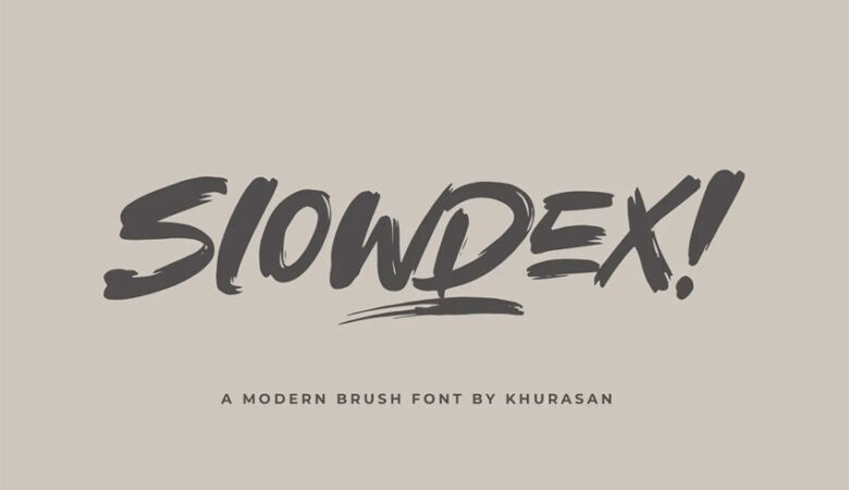 Slowdex Font